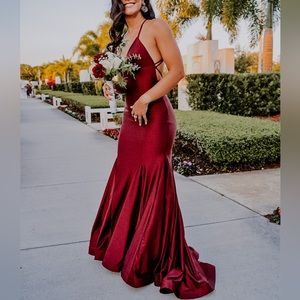 Burgundy Gown -Blondie Nites